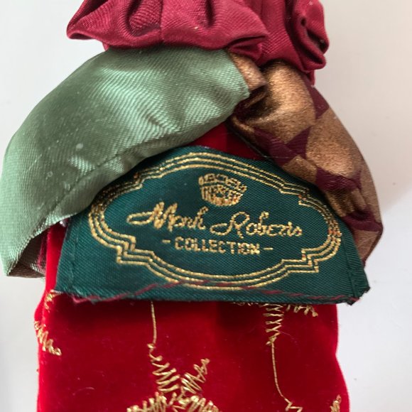 VINTAGE MARK ROBERTS COLLECTION ELEPHANT IN STOCKING  Christmas Ornament - Picture 3 of 4